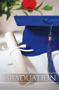 Bulletin | Graduation | Blue cap  blue tassel