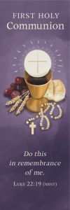 First Holy Communion - Do this in remembrance of me - Bookmark