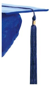 Graduation - Blue Cap & Tassel - Customizable Program Cover