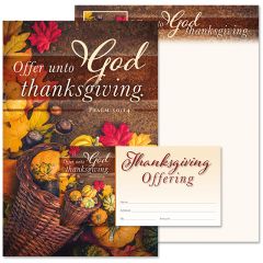 Thanksgiving - Offer to God our thanksgiving - Matching Set