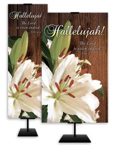 Easter - Hallelujah - Luke 24:34 (KJV) - Banner