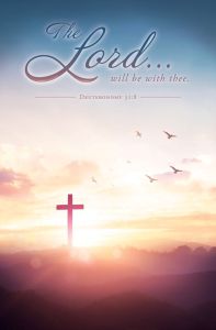 Funeral - Lord will be with thee - Deut. 31:8 (KJV) - Pkg 100 - Standard Bulletin