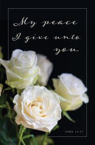 Funeral - Peace I give you - John 14:27 (KJV) - Pkg 100 - Standard Bulletin