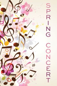 Music – Spring Concert – Pkg 100 – Standard Undated Program