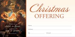 Christmas – A Child Is Born – Isa 9:6 – Pkg 100 – Offering Envelope