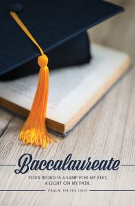 Graduation - Baccalaureate – Pkg 100 – Ps 119:105 (NIV) - Standard Undated Program 