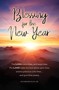 New Year – The Lord Bless Thee – Num 6:24–26 – Pkg 100 – Standard Bulletin