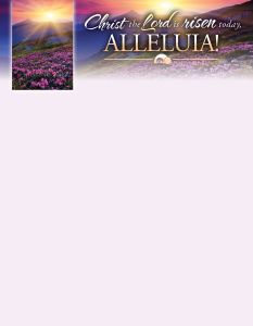 Easter - Christ the Lord Is Risen Today - Pkg 100 -Letterhead