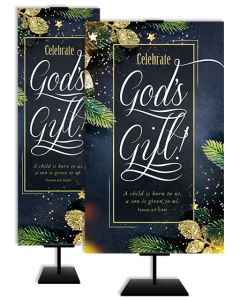 Christmas - Celebrate God's Gift - Isaiah 9:6 (CEB) - Banner