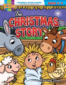 Christmas Coloring Book - The Christmas Story -  Ages 2-4