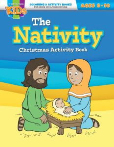 Christmas Coloring/Activity Book - The Nativity -  Ages 8-10
