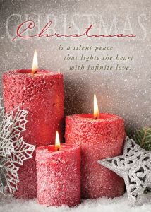 Christmas - Red Candles - Boxed Cards