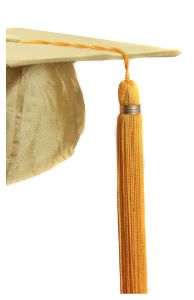 Graduation - Gold Cap & Tassel - Customizable Program Cover