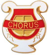 *Chorus Lapel Pin (Music)