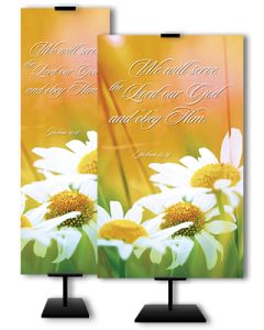 Inspirational - We Will Serve the Lord - Banner