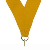 Gold neck ribbon, perfect size for our 2 " Sculpted Medals