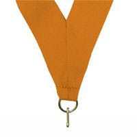 Orange neck ribbon, perfect size for our 2 " Sculpted Medals