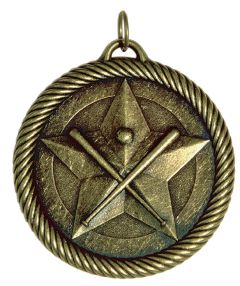 *Baseball - antiqued gold finish