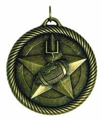 *Football - antiqued gold finish