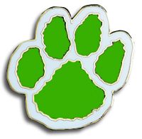 *Paw Lapel Pin (green/white)