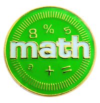 *Math Die cut Lapel Pin