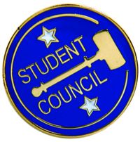 *Student Council Die cut Lapel Pin