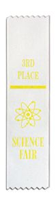 Science Fair "3rd Place" Award Ribbon