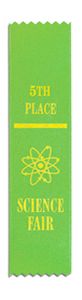 Science Fair "5th Place" Award Ribbon