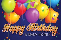 Postcard - Birthday - Happy Birthday & Many More! Psalm 129:8 (KJV) - Pkg 25 