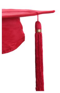 Graduation - Red Cap & Tassel - Customizable Program Cover