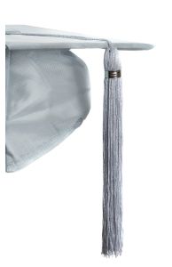 Graduation - Silver Cap & Tassel- Customizable Program Cover