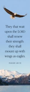 Bookmark - With Wings as Eagles - Isaiah 40:31 - Pkg of 25 