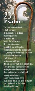 Bookmark - Shepherd's staff, 23rd Psalm