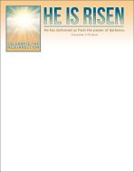 Easter - He has delivered us - Letterhead