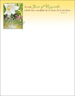 Easter - Jesus Lives! - Letterhead