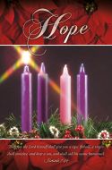Advent - Hope - Bulletin - Multiple Sizes