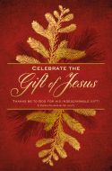 Christmas - Celebrate the Gift of Jesus - Bulletin - Multiple Sizes