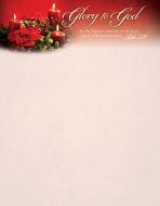 Christmas - Glory to God in the Highest... - Luke 2:14 (KJV) - Pkg 100 - Letterhead