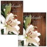 Easter - Hallelujah! - Luke 24:34 (KJV) - Bulletin - Pkg 100 - Multiple Sizes