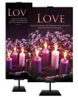 Advent - God so loved - John 3:16 (KJV) - Banner