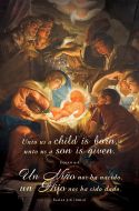 Christmas – Bilingual – A Child Is Born / Un Niño Nos Ha Nacido – Isa 9:6 – Pkg 100 - Standard 
