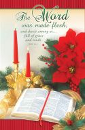 Christmas – The Word– John 1:14 – Pkg 100 – Standard Bulletin