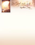 Easter – For God so loved the world – John 3:15 (KJV)  –  Pkg 100 – Letterhead