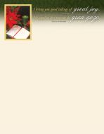 Letterhead | Christmas | Bilingual | Great Joy | Lustrous