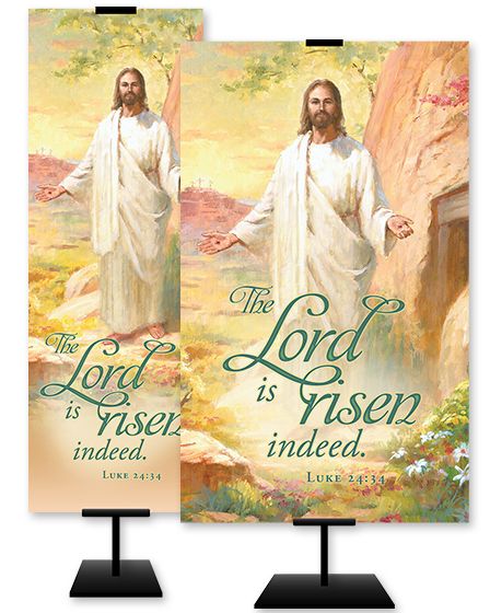 Easter - The Lord Is Risen Indeed, Luke 24:34 (KJV) - Banner