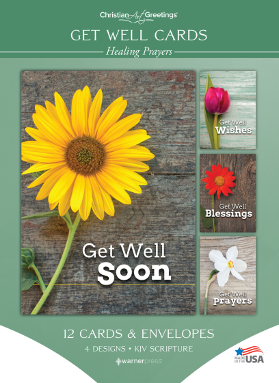 Get Well Cards – Healing Prayers – 12 Cards with KJV Scripture ...