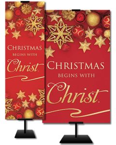 Christmas - Christmas begins with Christ - Banner