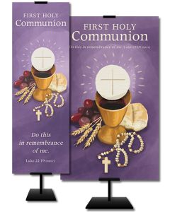 First Holy Communion - Do this in remembrance of me - Banner