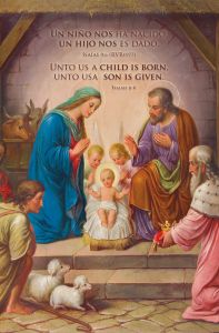 Christmas - Christmas The Savior is Born, Isaiah 9:6 - Pkg 100 - Bilingual Standard Bulletin