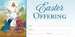 Easter-He Is Risen, Matt 28:6 (KJV)-Pkg 100-Offering Envelope